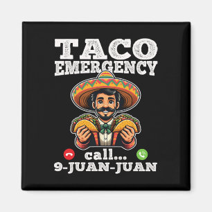 Íman Chamada de Emergência de Taco Engraçado 9 Juan Jua