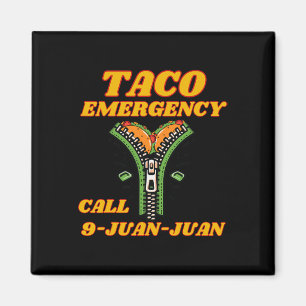 Íman Chamada de Emergência do Taco 9 Juan Funny Mulher