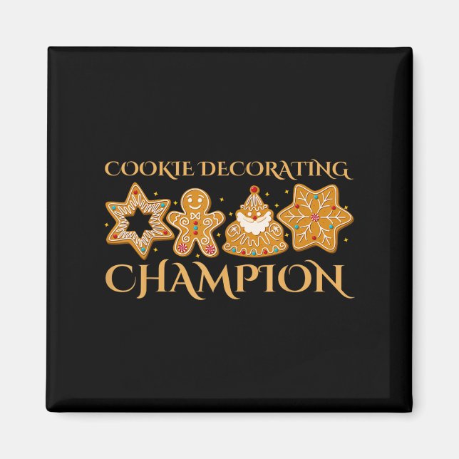 Íman Chamão Decorante Cookie Baking Família Natal M (Frente)