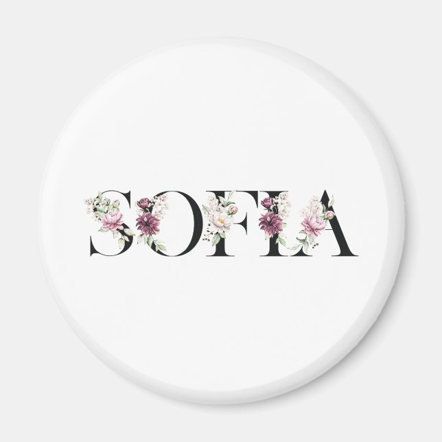Íman Chame Sofia. (Frente)