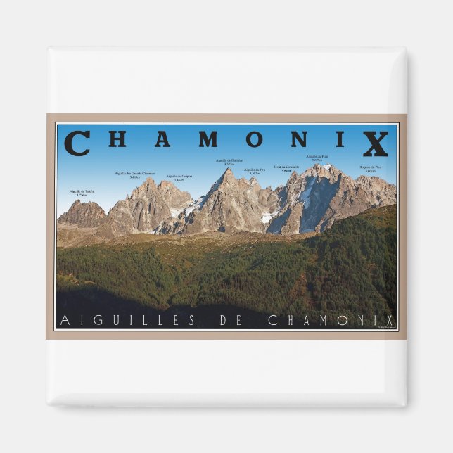 Íman Chamonix - Aiguille de Chamonix (Frente)