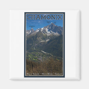 Íman Chamonix - Aiguille Verte acima de Chamonix