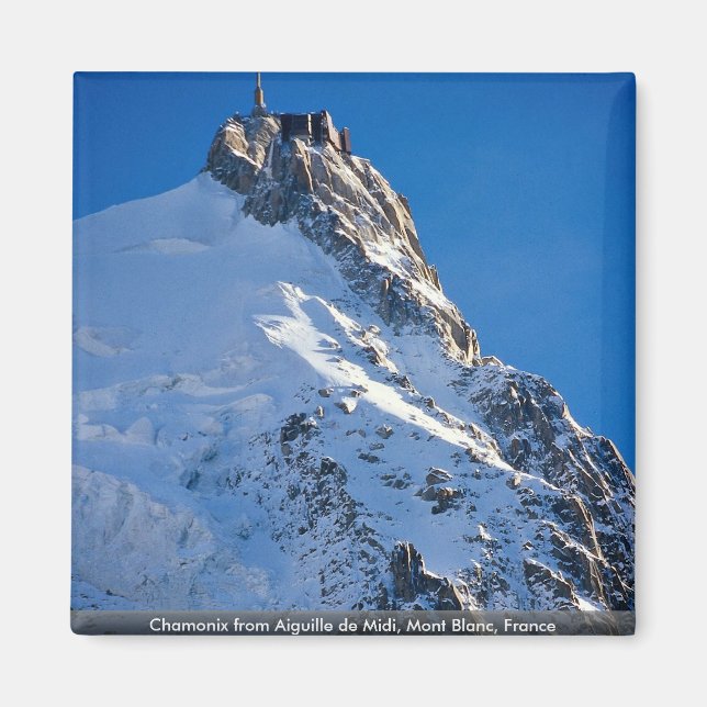 Íman Chamonix de Aiguille de Midi, Mont Blanc, França (Frente)
