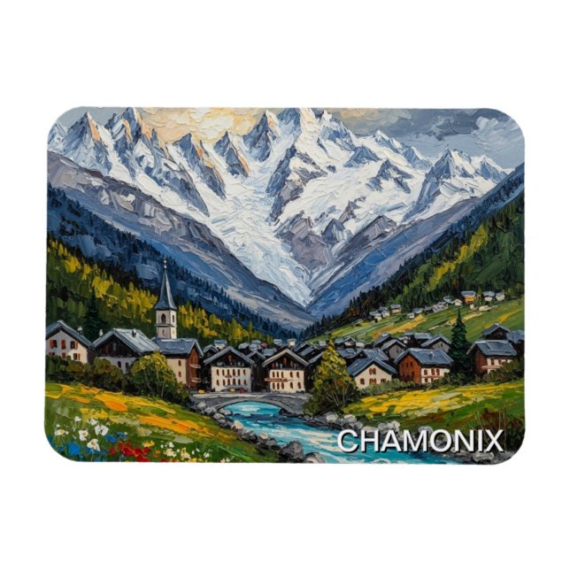 Íman Chamonix França Mont Blanc (Horizontal)