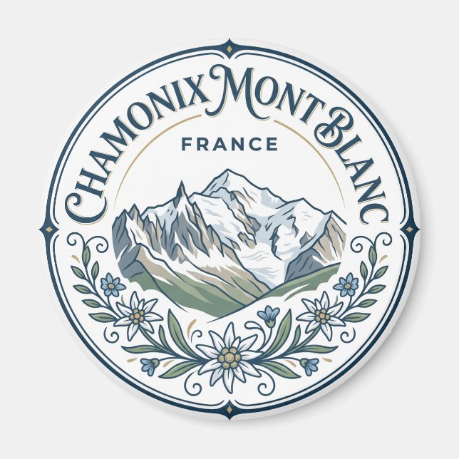 Íman Chamonix-Mont-Blanc França (Frente)