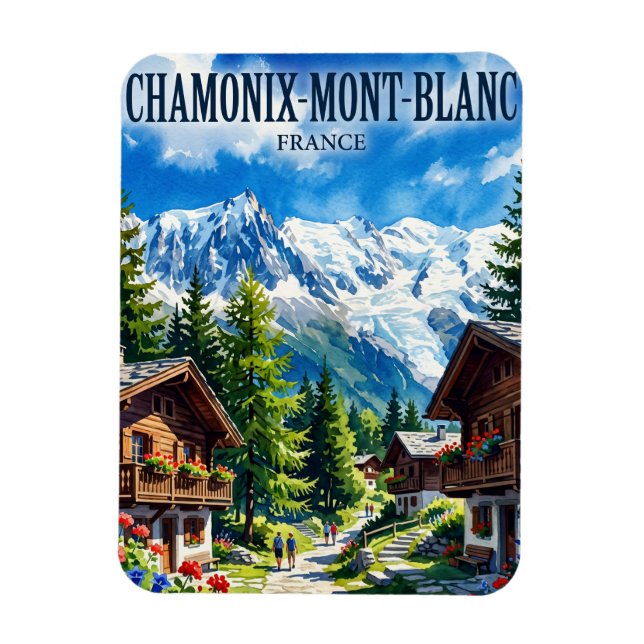 Íman Chamonix-Mont-Blanc França (Vertical)