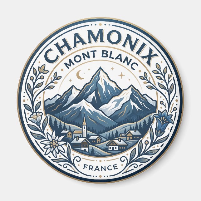 Íman Chamonix-Mont-Blanc França (Frente)