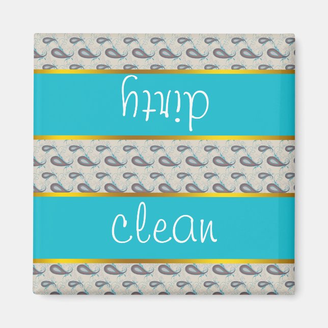 Íman Champagne Paisley Pattern (Frente)