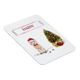 Íman Champanhe Cockapoo Cachorro de Natal Engraçado com