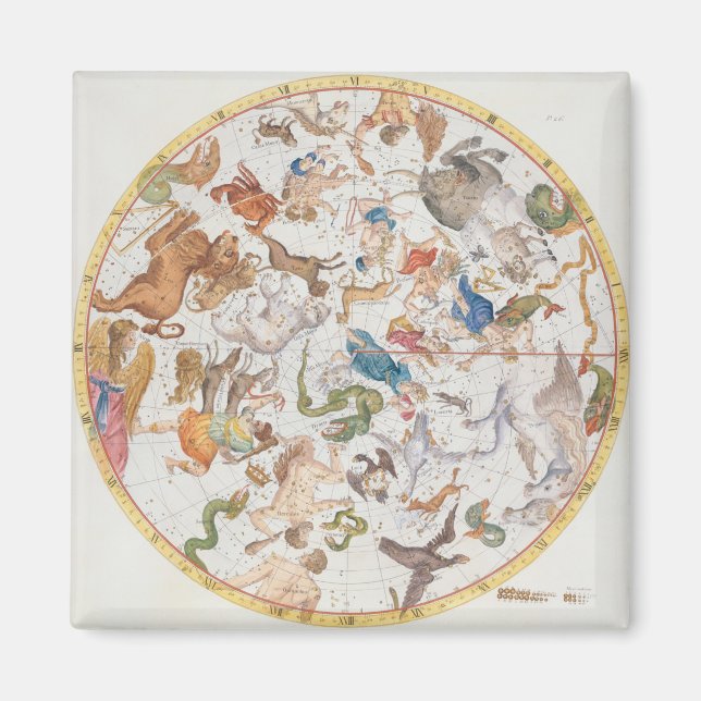 Íman Chapa 26 de Atlas Coelestis, de John Flamsteed (Frente)