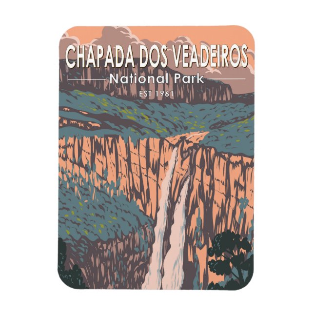 Íman Chapada dos Veadeiros Parque Nacional do Brasil Vi (Vertical)