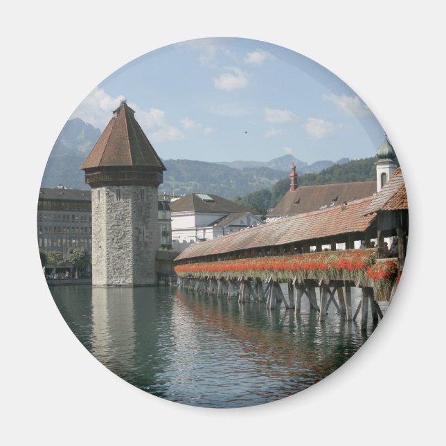 Íman Chapel Bridge, Lucerna, Suiça (Frente)