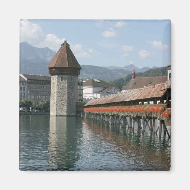 Íman Chapel Bridge, Lucerna, Suiça (Frente)