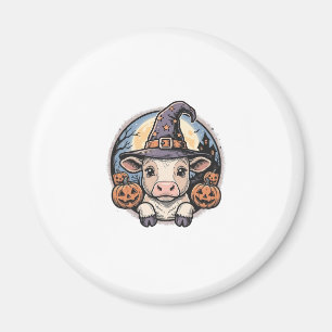 Íman Chapeu de Bruxa de Becerro de Halloween Fofo Gravu