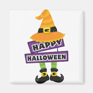 Íman Chapéu de Bruxas e Feet Halloween