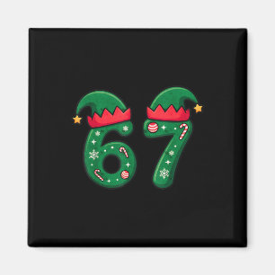 Íman Chapéu de Elfo de Natal Viral 67 6 7 Tendência Mem