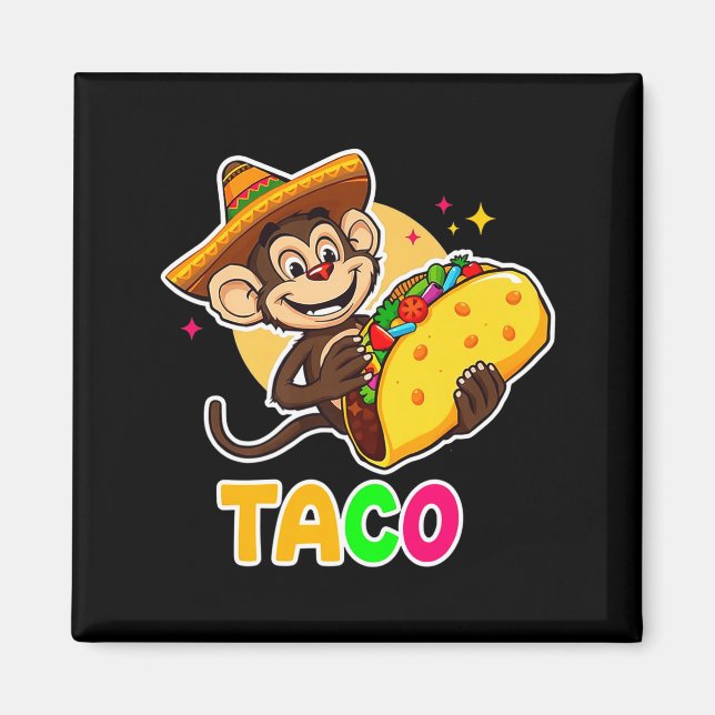 Íman Chapéu de macaco mexicano taco el squatcho diverti (Frente)