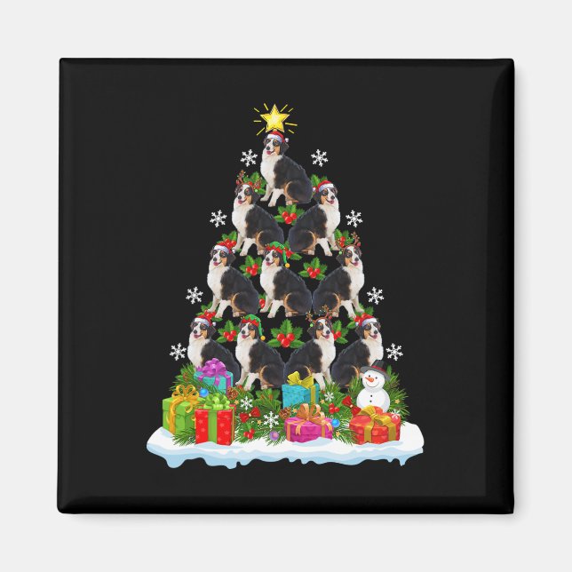 Íman Chapéu de Papai Noel com Luzes de Natal Australian (Frente)