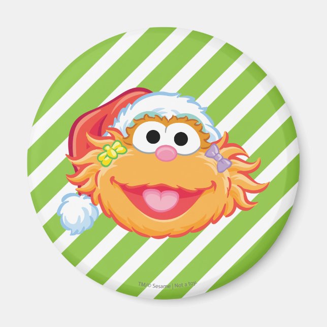 Íman Chapéu de Papai Noel da Zoe (Frente)