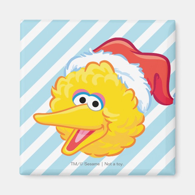 Íman Chapéu de Papai Noel do Big Bird (Frente)