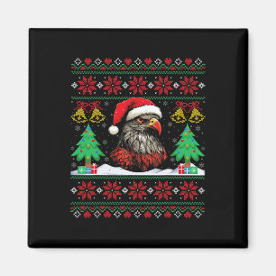 Íman Chapéu de Papai Noel Falcão Feio Árvore de Natal F
