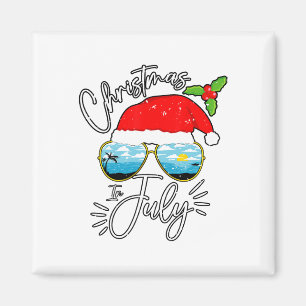 Íman Chapéu de Papai Noel Férias de Verão Natal em Julh