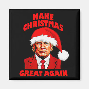 Íman Chapéu de Papai Noel Trump Engraçado Faça o Natal