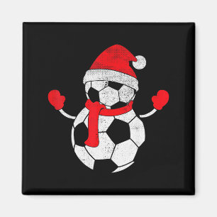 Íman Chapéu de Papai Noel Vintage Engraçado Futebol de