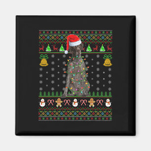 Íman Chapéu de Papai Noel Xmas German Shorthaired Point