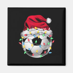 Íman Chapéu Esportivo de Natal de Futebol Xmas Santa By