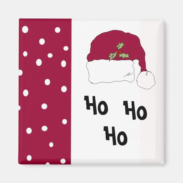 Íman Chapéu Vermelho de Papai Noel (Frente)