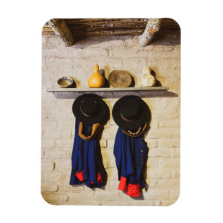 Íman Chapéus e Casacos no Cartão do Velho Pueblo