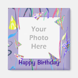 Íman Chapéus felizes da festa de aniversário (quadro