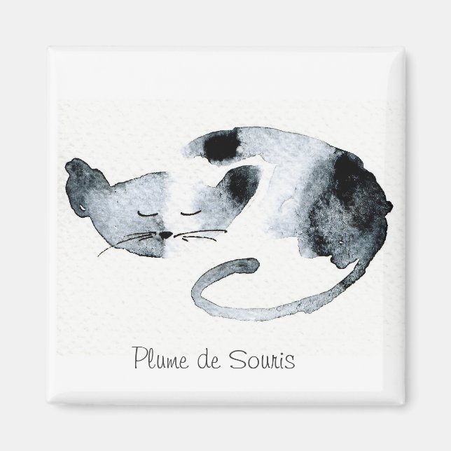 Íman Chaquarelle cabeça de porta cinzento (Frente)