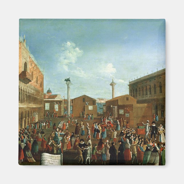 Íman Charlatans na Piazzetta San Marco, Veneza (Frente)