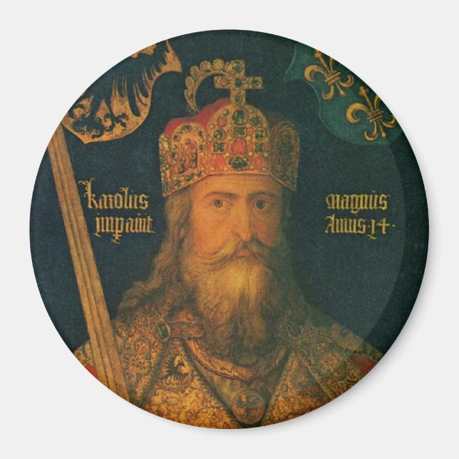 Íman Charlemagne por Dürer Magnet (Frente)