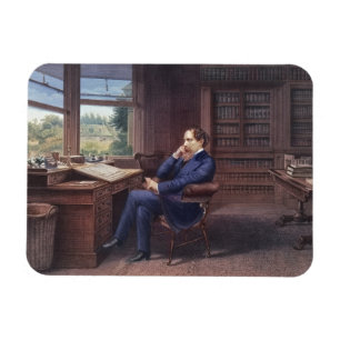 Íman Charles Dickens em seu estudo