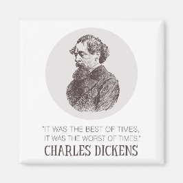 Íman Charles Dickens Portrait e Cote