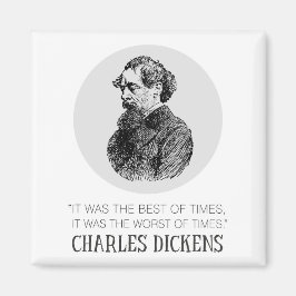 Íman Charles Dickens Portrait e Cote