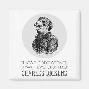 Íman Charles Dickens Portrait e Cote