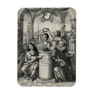 Íman Charles II (1630-85) como o consumidor do Societ