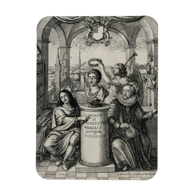 Íman Charles II (1630-85) como Patrão da Royal Societ (Vertical)