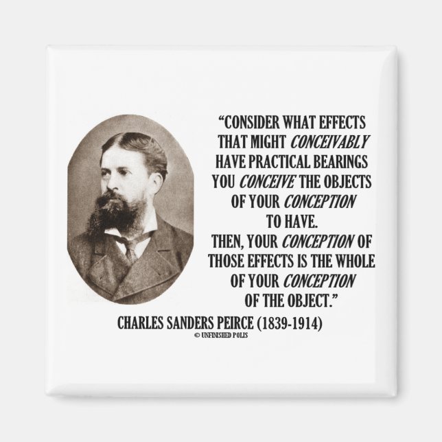 Íman Charles Sanders Peirce Effects Conception (Frente)