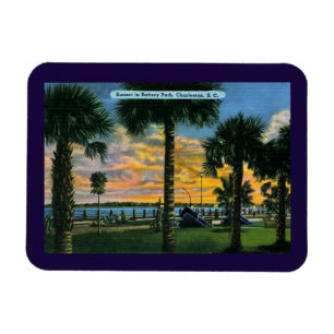 Íman Charleston, Carolina do Sul, Battery Park, Vintage