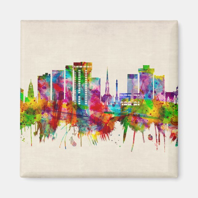 Íman Charleston South Carolina Skyline (Frente)