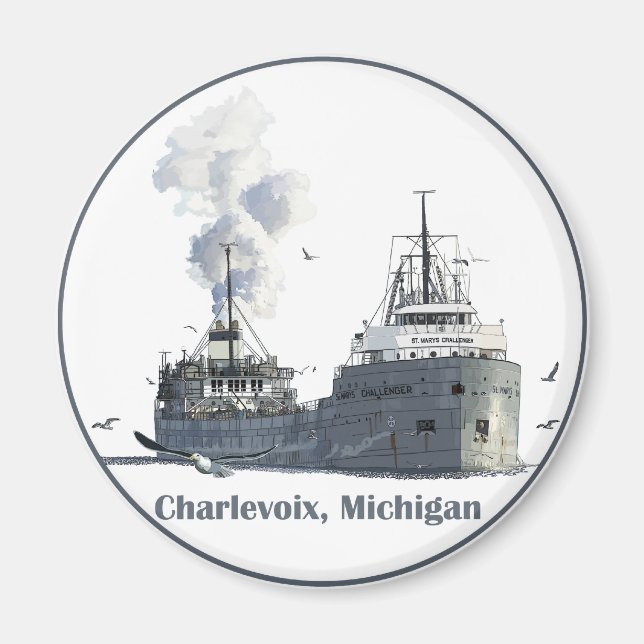 Íman Charlevoix, Michigan (Frente)