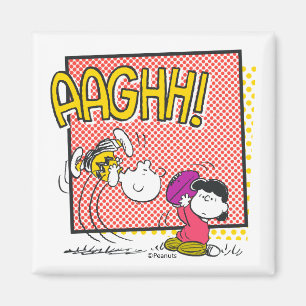Íman Charlie Brown e Lucy Football Comic Graphic