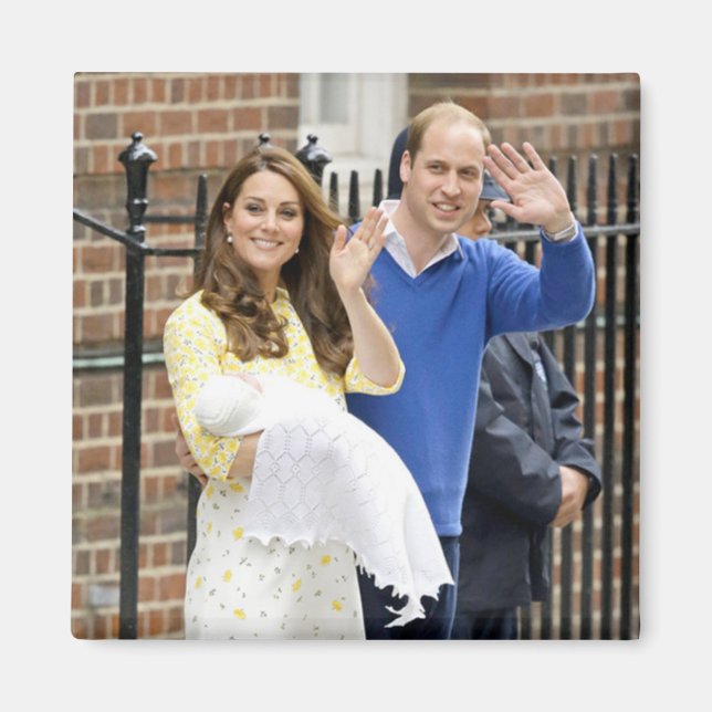 Íman Charlotte Elizabeth Diana - Britânica Will Kate (Frente)