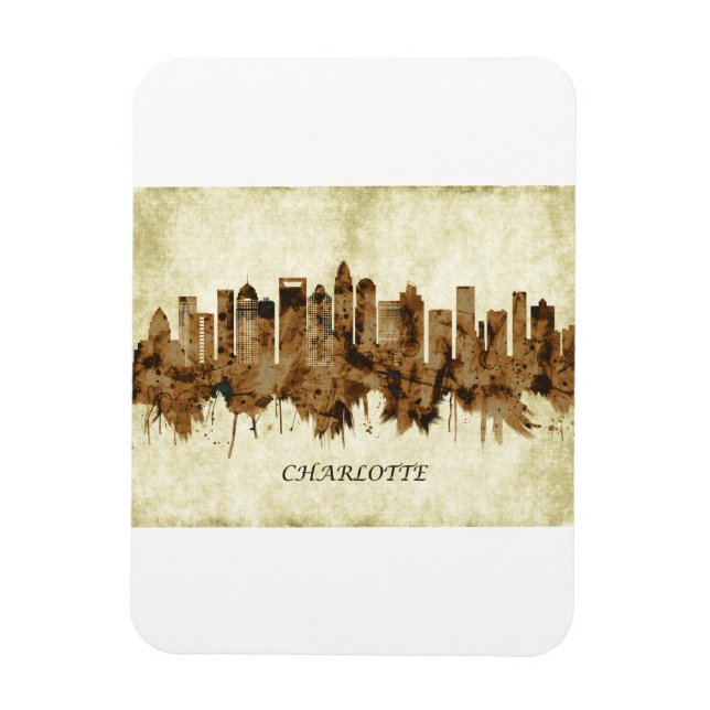 Íman Charlotte North Carolina Cityscape (Vertical)
