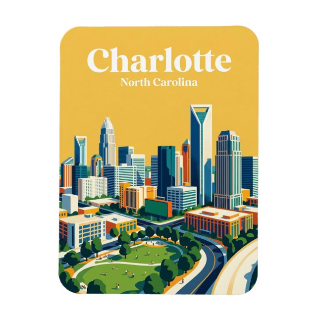 Íman Charlotte Skyline EUA (Vertical)